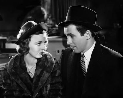 Margaret Sullavan y James Stewart en El Bazar de las sorpresas.