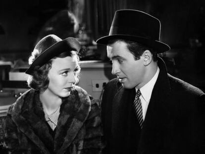 Margaret Sullavan y James Stewart en El Bazar de las sorpresas. 