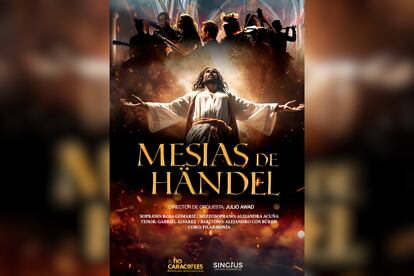 Cartel promocional del concierto 'El Mesías de Händel' en la Catedral de Segovia.