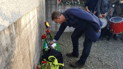 Puig en el acto conmemorativo del 73 aniversario de la liberación de prisioneros del campo de concentración de Mauthausen-Gusen / Generalitat