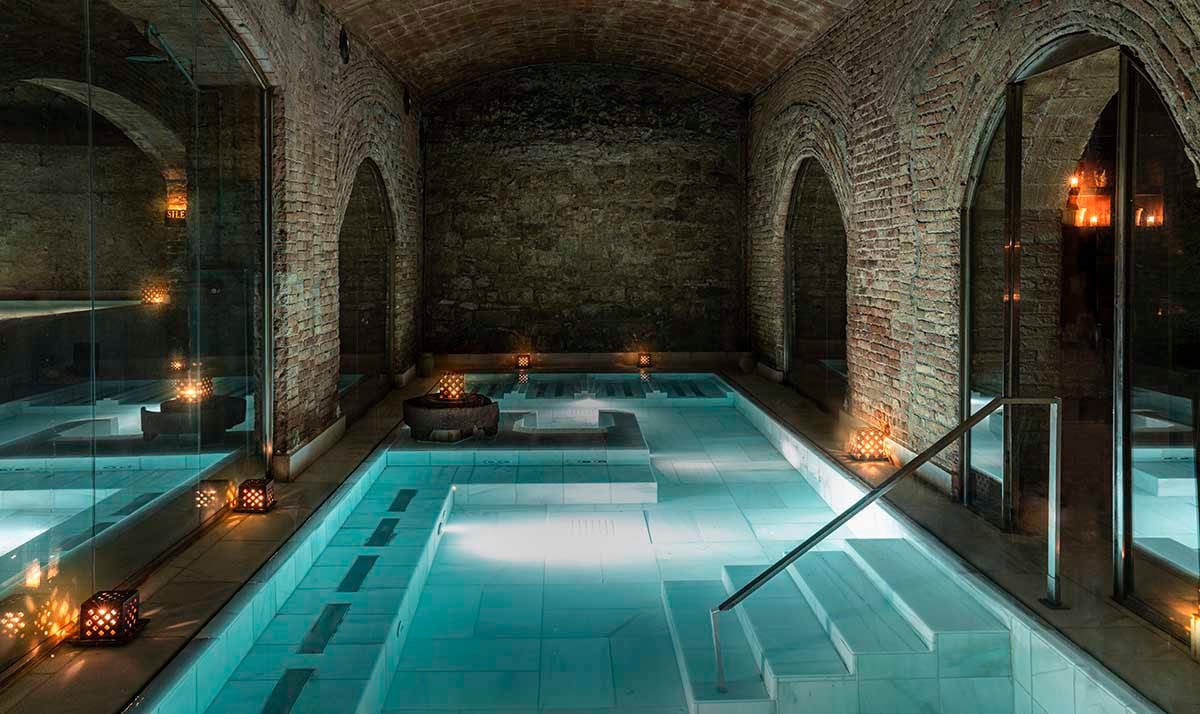 Interior del centro de Aire Ancient Baths en Barcelona, en una imagen cedida por la compañía.