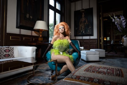 La drag queen Pitita en el Cotton House de Barcelona.