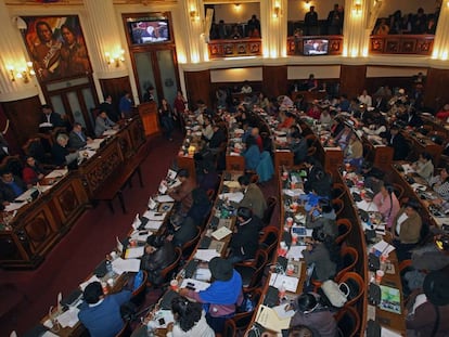 Asamblea Legislativa en La Paz. 