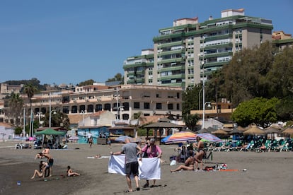 Barriada de El Palo, en Málaga.  