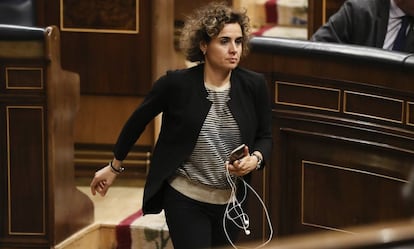 La ministra de Sanidad, Dolors Montserrat hoy en el Congreso de los Diputados.