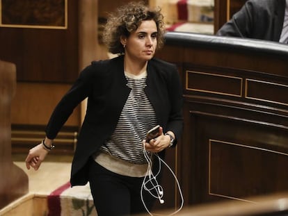 La ministra de Sanidad, Dolors Montserrat hoy en el Congreso de los Diputados.