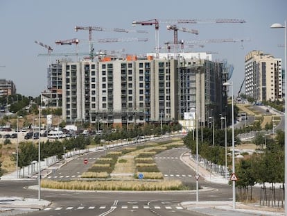 Promoción de viviendas en Valdebebas (Madrid).
