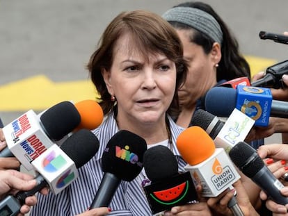 La esposa del alcalde de Caracas, Mitzy Capriles.