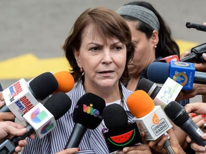 La esposa del alcalde de Caracas, Mitzy Capriles.