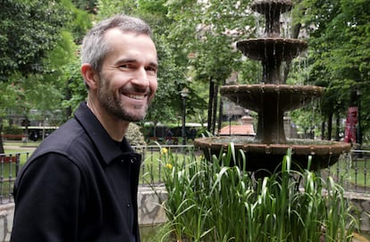 Iñigo Uriarte, en un parque de Bilbao