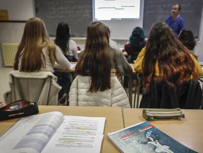 Una clase de ESO en un instituto público.