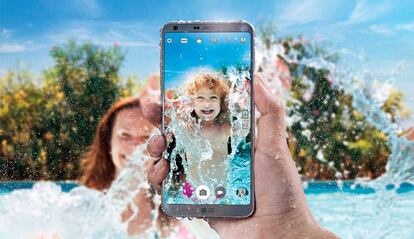 El LG G6 es resistente al agua