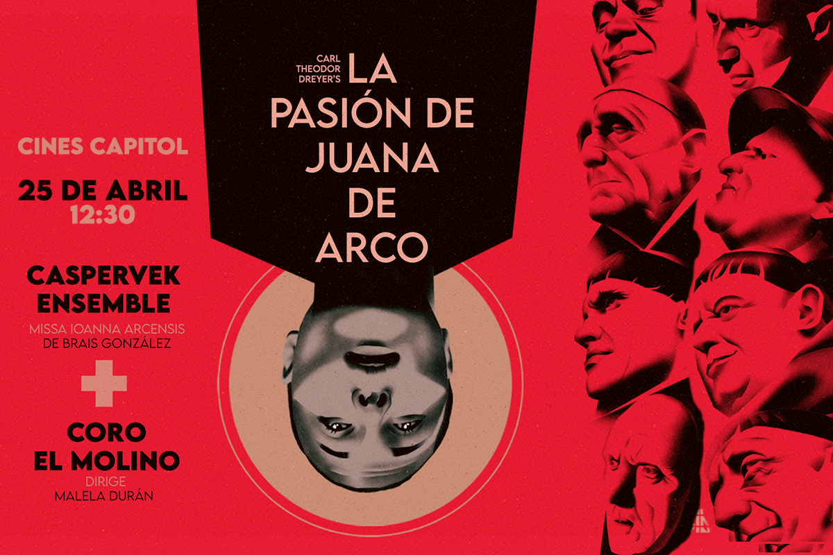 Cartel promocional de 'La pasión de Juana de Arco'.