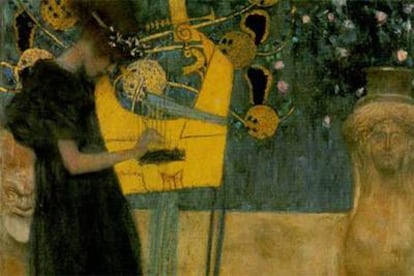 <i>La música I,</i> de Gustav Klimt, una de las obras expuestas en la Fundación Juan March.
