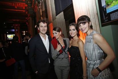 Fiesta del lanzamiento de la revista 'ICON'. Jorge Suquet, Elena Ballesteros, Alicia Sanz y Bárbara Lennie.