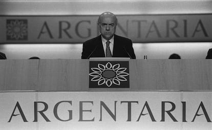 Francisco González, en 1998, poco después de ser nombrado presidente de Argentaria.