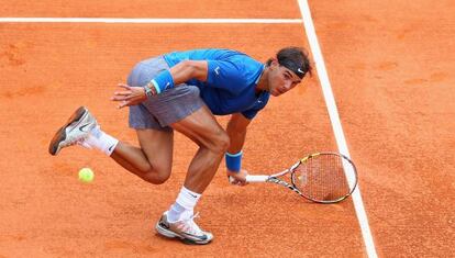 Rafael Nadal, en su debut en Montecarlo. 