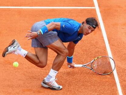 Rafael Nadal, en su debut en Montecarlo. 