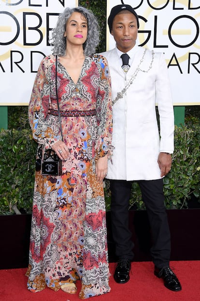 Pharrell Williams y Helen Lasichanh, de Chanel.