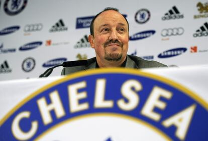 Rafa Benítez durante la presentación en el Chelsea, el 22 de noviembre de 2012.