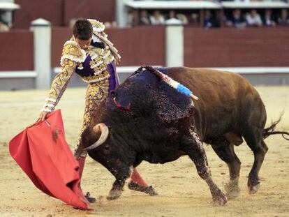 José María Manzanares, en el noveno festejo de la feria de San Isidro del año pasado.