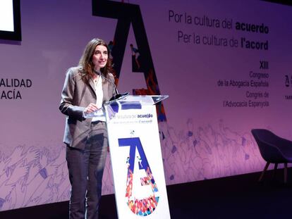 La ministra de Justicia en el Congreso Nacional de la Abogacía, en Tarragona