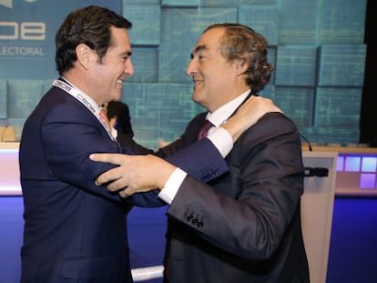 Antonio Garamendi i Juan Rosell, president de la CEOE.