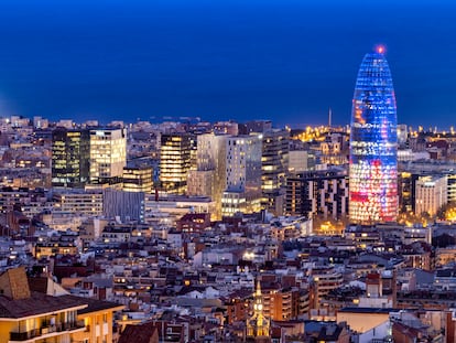 Vista del distrito 22@ de Barcelona, en marzo de 2023.