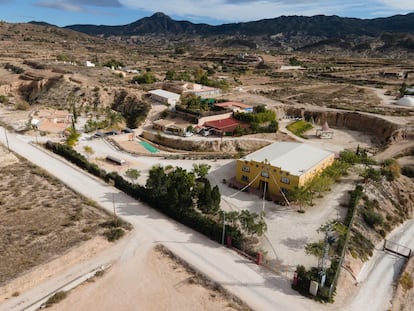 Vista aérea de las instalaciones de la Fundación Mahasandhi, en Murcia.