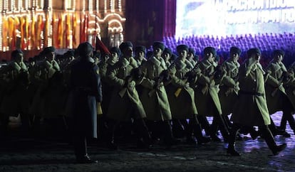Militares rusos en Moscú, el 6 de noviembre de 2015.