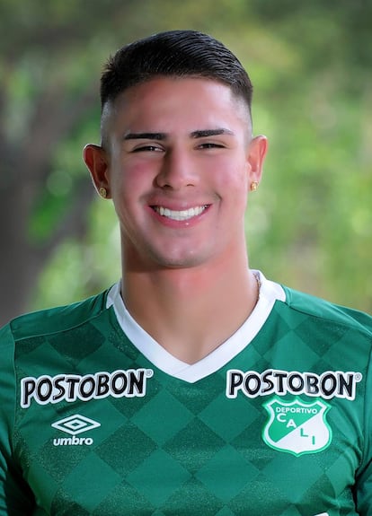 Juan Sebastián Quintero, defensa del Deportivo Cali de Colombia.
