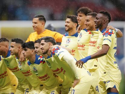 Jugadores del Club América durante un partido del pasado 20 de enero, en una imagen compartida en las redes sociales del equipo.