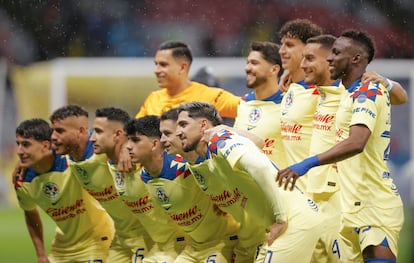 Jugadores del Club América durante un partido del pasado 20 de enero, en una imagen compartida en las redes sociales del equipo.