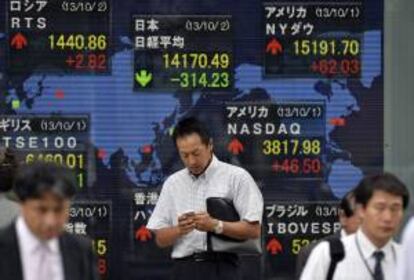 El Nikkei cae un 0,31 por ciento, hasta 14.442,12 unidades. EFE/Archivo