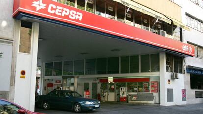 Foto de una gasolinera de Cepsa en Madrid.