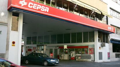 Foto de una gasolinera de Cepsa en Madrid. 