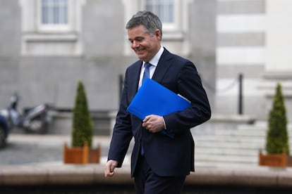 Der irische Finanzminister Paschal Donohoe am 4. April in Dublin, Irland.