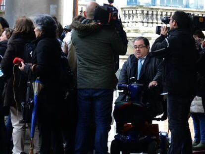 El empresario Gerardo Crespo, en los juzgados de A Coruña