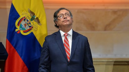 Gustavo Petro en el Congreso, el 20 de julio de 2023.