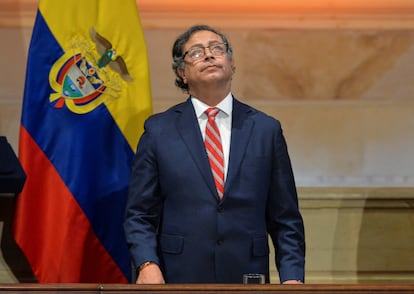 Gustavo Petro en el Congreso, el 20 de julio de 2023.