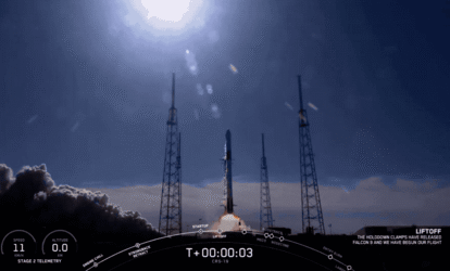 lanzamiento del CRS-19 de SpaceX.
