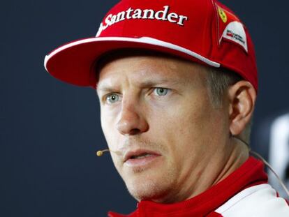 Raikkonen, este jueves en Silverstone.