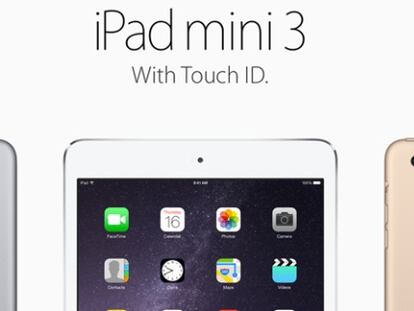 El iPad mini 3 se estrena con Touch ID
