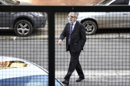 Julio De Vido, en los tribunales federales de Buenos Aires durante su última declaración, el 4 de octubre pasado.