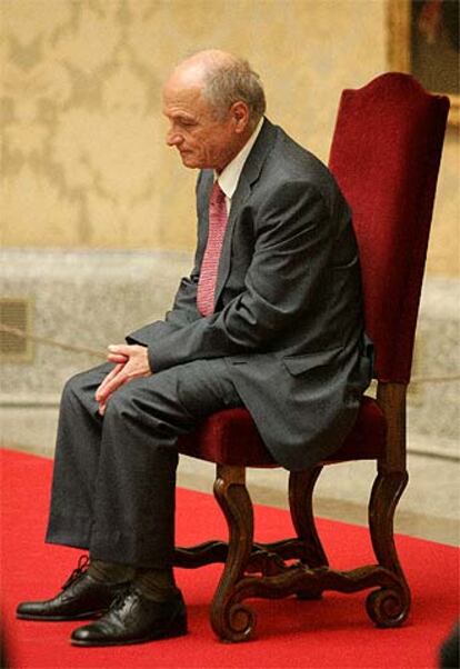 Antonio López, durante el acto de entrega del Premio Velázquez.