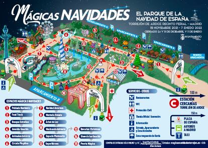 El plano oficial de Mágicas Navidades.