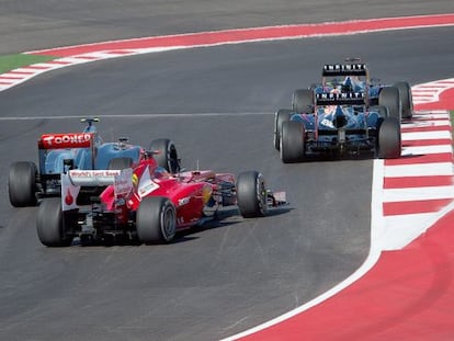 Vettel lidera la carrera durante el GP de Estados Unidos