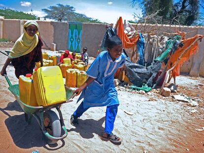 Ni&ntilde;os refugiados en Hargeisa, la capital de Somalilandia.