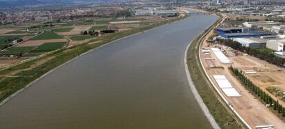 Tramo final del r&iacute;o Llobregat.