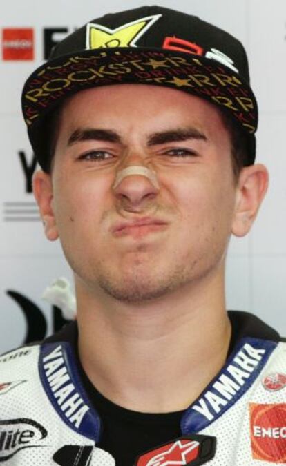 Jorge Lorenzo, en un gran premio de esta temporada.